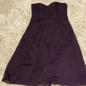 David’s bridal sweetheart dress in plum